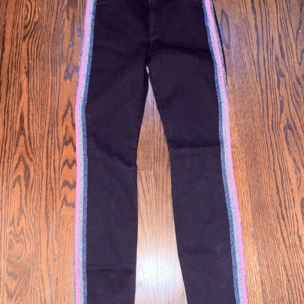 Mother Guilty Glitter Racer with Colorful Side Stripes